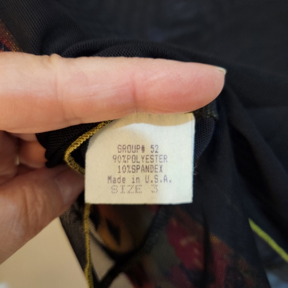 Vintage 90s sheer/mesh Love Amour top - Picture 5 of 7